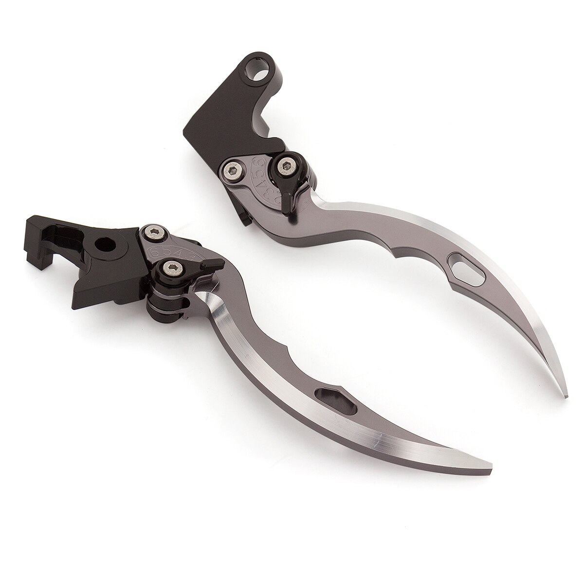 CNC Aluminum 170mm Knife Blade Brake Clutch Lever Handles Motorcycle Accessories For Honda CBR954RR 2002-2003 2002 2003: Gray