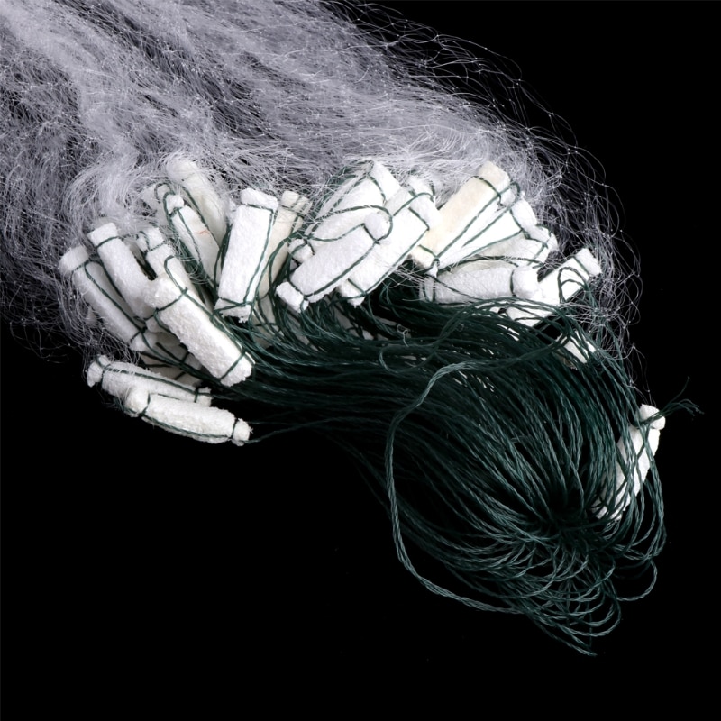 Fishing Mesh Trap Monofilament Gill Net Netting Tackle With Float Outdoor 20M x 1M