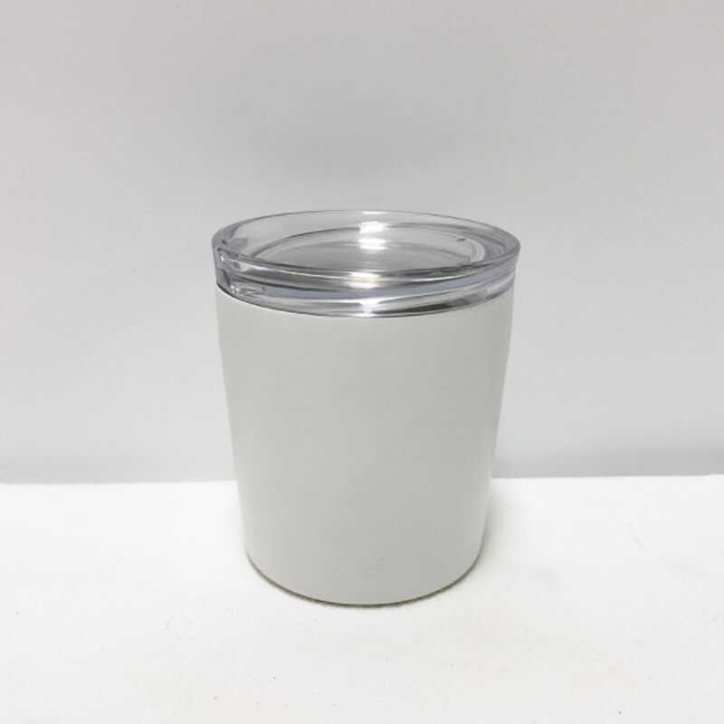 Taza Termo de acero inoxidable para café, vaso de viaje con tapa para llevar en el coche, ideal para , 240ml, 360ml, 304, 18/8: White 240ml