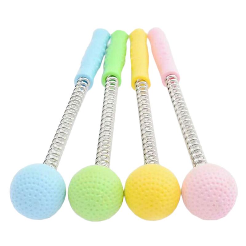 4pcs Spring Massage Hammer Silicone Massage Ball Back Massage Hammer Portable Massage Stick