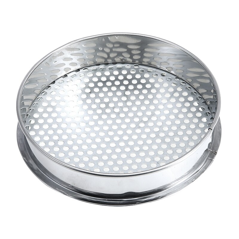 6/7/12mm Holes Metal Garden Sieve Riddle For Composy Soil Stone Mesh Gardening Tool: 6mm