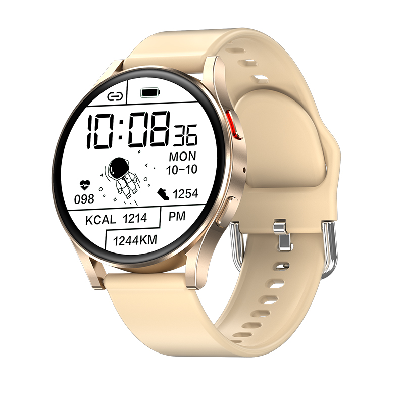 Vrouwen Smartwatch Full Touch Screen Ondersteuning Dial Call Hartslag Bloeddruk Smart Horloge Mannen Voor Samsung Android Horloge Vrouwen: Gold