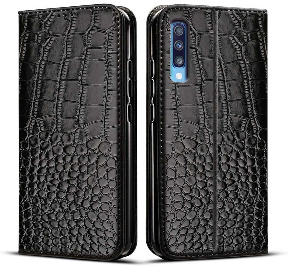 Magnetische Case Voor Samsung Galaxy A30S Case 6.4 &quot;Flip Lederen Telefoon Gevallen Voor Fundas Samsung A30s A307 A307F SM-A307F een 30S Coque: Style 1 Black