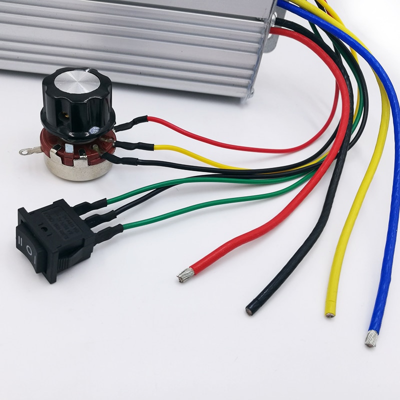 70a dc motorhastighetsregulator 12v-60v reversibel pwm-kontroll forovervendt bryter