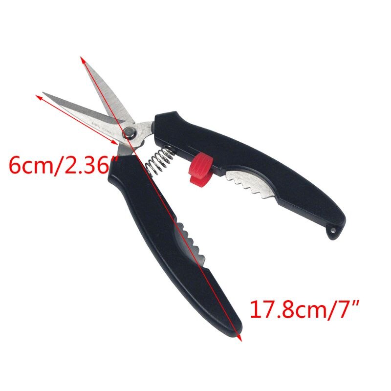 7'' Seafood Crab Shell Scissor Lobster Cracker Shrimp Tool prawn Leg Shear peeler Shellfish Snip Kitchen