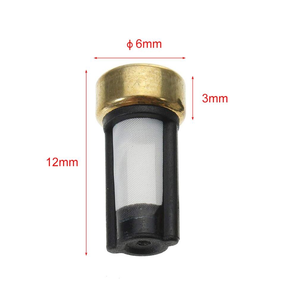 20PCS Universal Auto fuel injector micro filter Case12*6*3mm basket fuel injector filter for bosch injectors Fuel Inject Parts