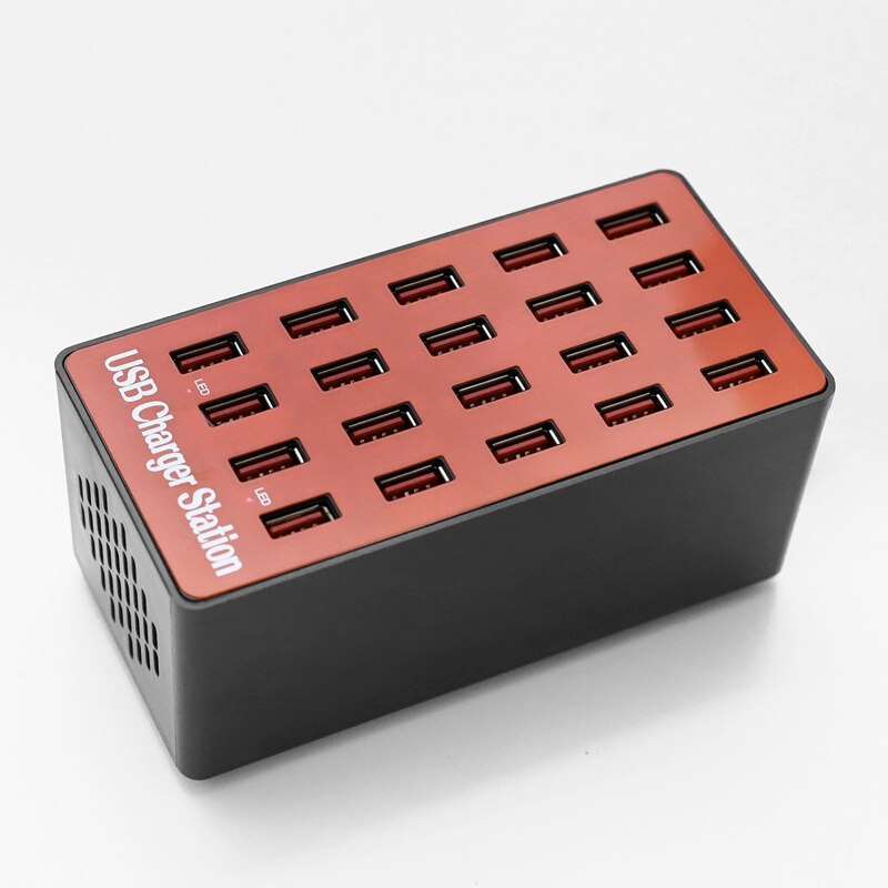 Usb-telefoonlader, 20 -poorts lader, 20a multipoort slimme lader, tablet snellader