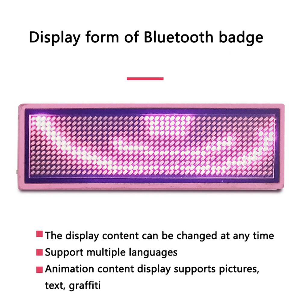 Bluetooth LED Name Abzeichen Preis Tag Restaurant Shop Ausstellung Nacht Club Hotel Digitale WILLKOMMEN Signage Led Abzeichen Clip Insignia