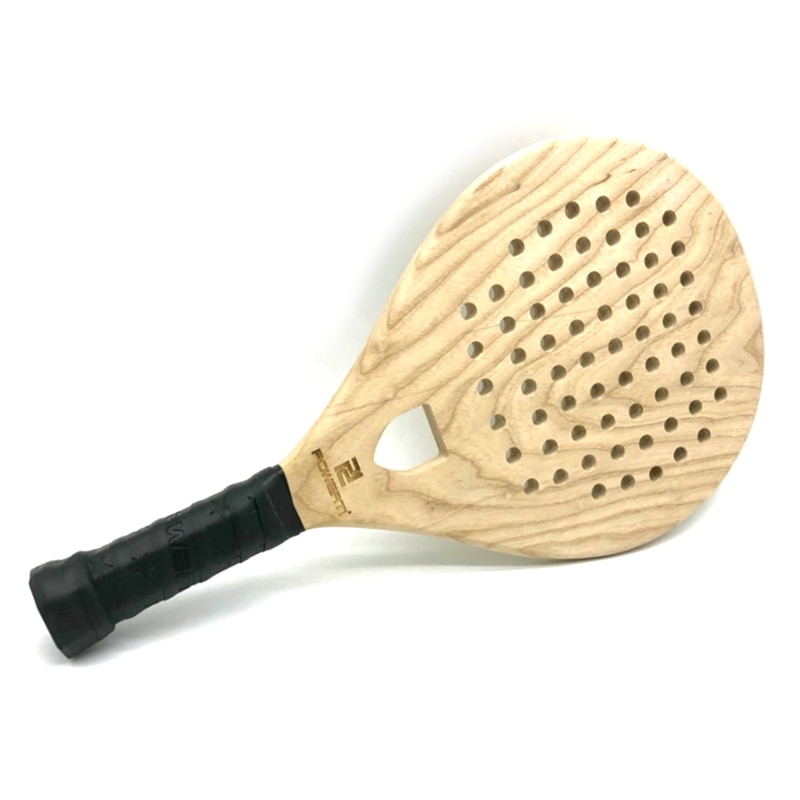 TopPOWERTI Wooden Paddle Racket Beach Tennis Racket Tennis Racquets For Men Women Outdoor Fun Training Accessories