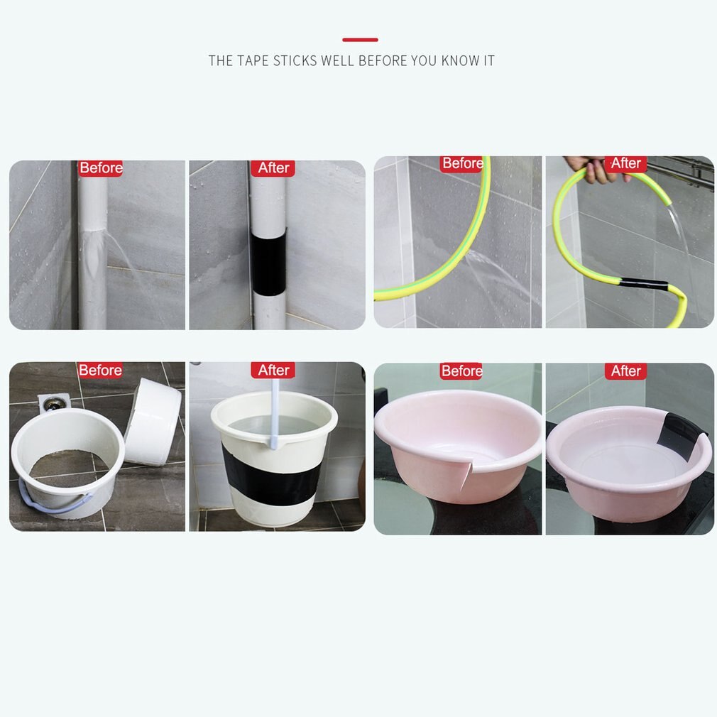 Super Sterke Vezel Waterdichte Tape Stop Lek Seal Reparatie Tape Prestaties Zelf Tape Fiberfix Plakband Pe Buis Pvc