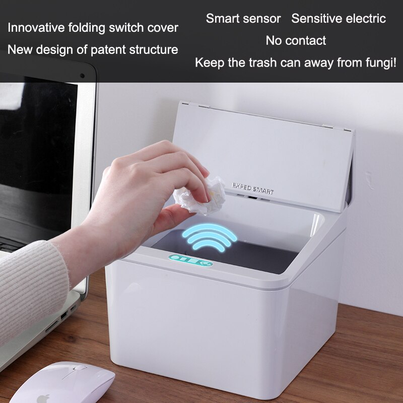 EXPED SMAR Smart desktop storage box trash can induction small car box