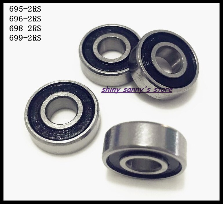 5-10 pcs/Lot 695-2RS, 696-2RS, 698-2RS, 699-2RS Rubber Sealed Ball Bearing Miniature Bearing Brand