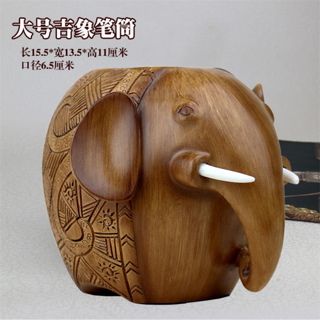 Home decor Pen Holder Elephant Cartoon Animal innovating Tabletop decoration multifunctional storage box: Style 11