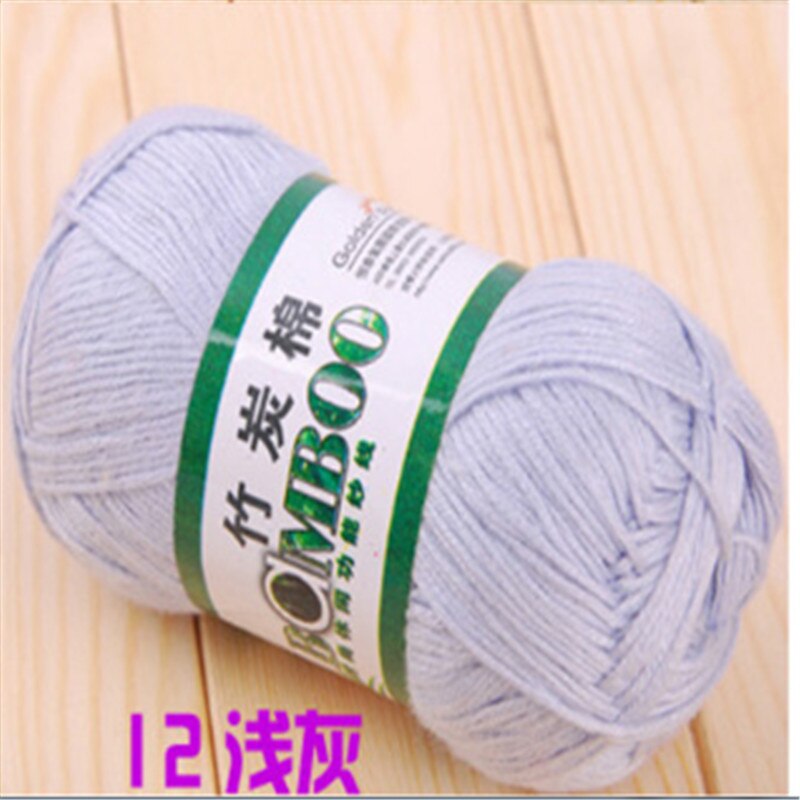 Top kin-friendly Knitting Yarn Natural Bamboo Soft Yarn Cotton Yarn 10 piece per lot: 12
