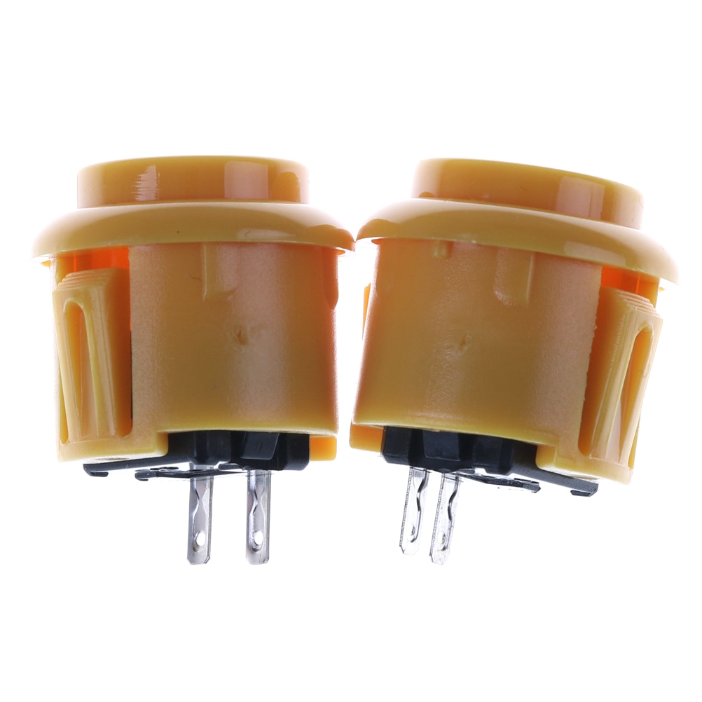 Accesorios para máquina de juegos Arcade, 2 uds., buena , 24mm, botón pulsador redondo, arcade con interruptor