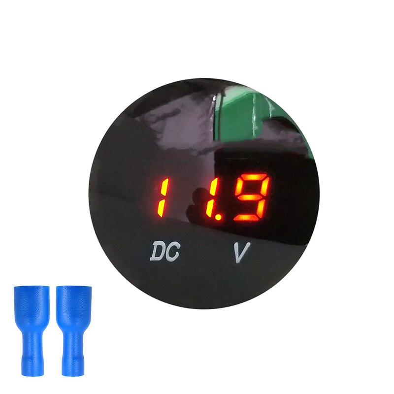 Dc 5v-48v ledet panel digital spændingsmåler batterikapacitet display voltmeter med touch switch motorcykel digital spændingstester: 10