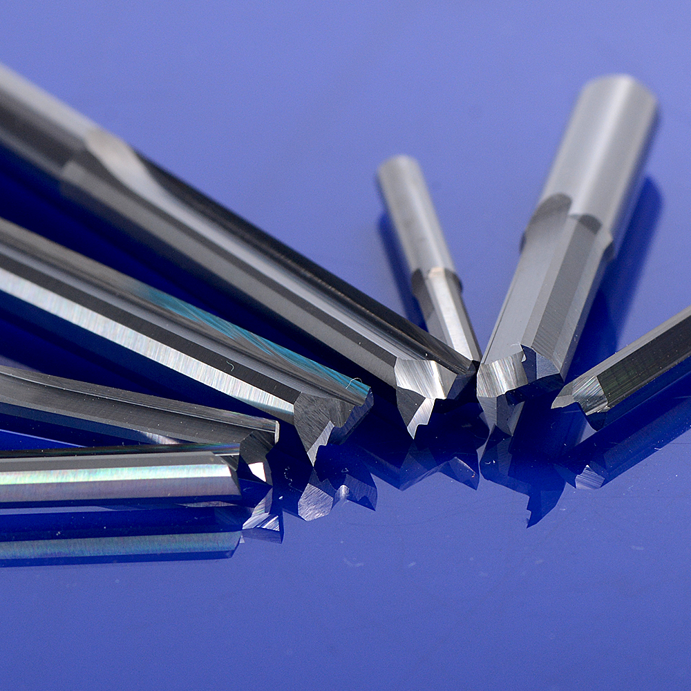 5 stks/partij 6*32mm Twee Fluiten Straight router bits voor hout CNC Rechte Graveerfrezen Carbide Endmills Cutting mil