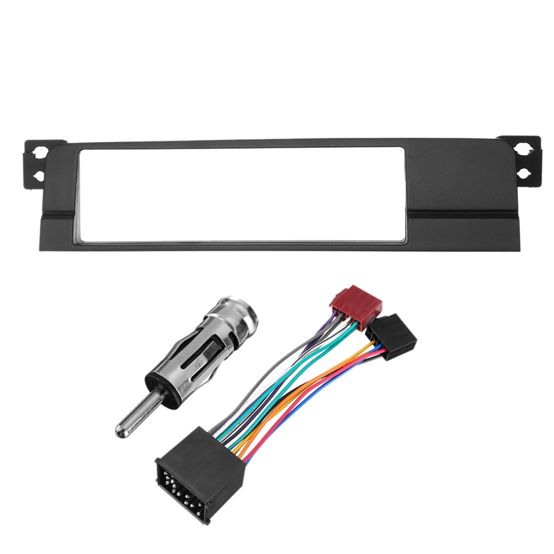 Kit de montaje de Panel de DVD para BMW E46 1999-2006, adaptador de Radio Estéreo, 1 Din