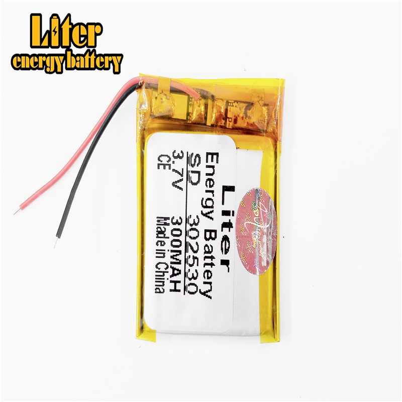 Liter Energie Batterij Grootte 302530 3.7V 300 Mah Lithium-polymeer Batterij Met Bescherming Boord Voor MP4 Digitale Producten