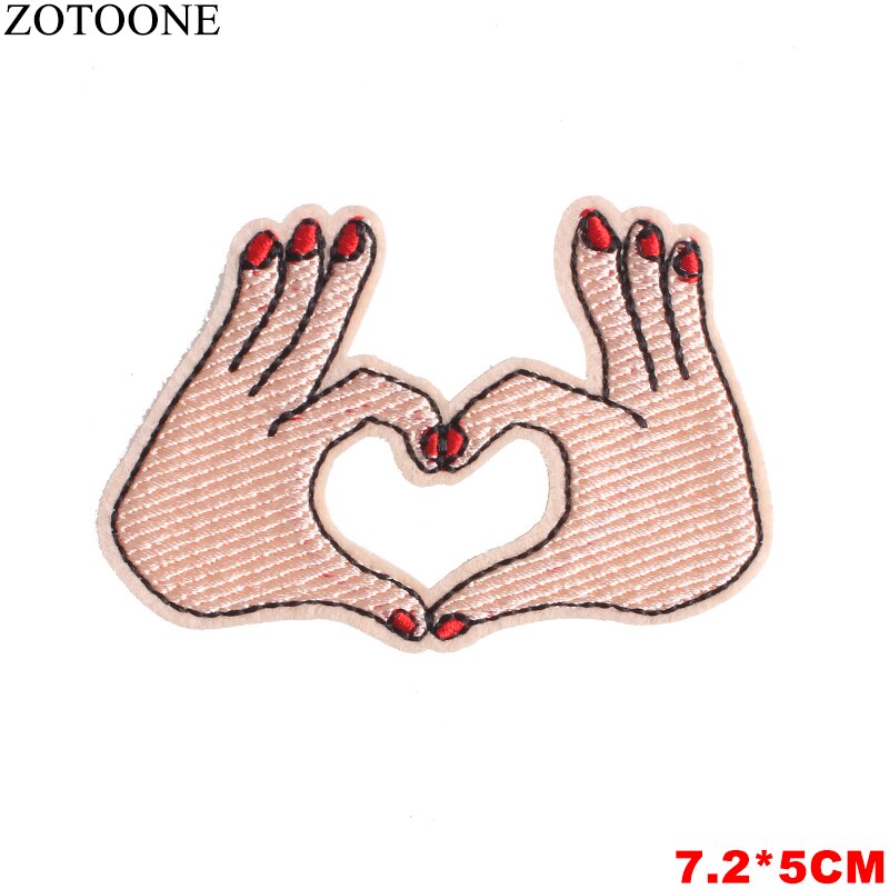 Zotoone Kleurrijke Letters Cirkel Patch Voor Kleding Geborduurde Kleding Patches Toepassingen Badges Stickers Applique Voor Kledingstuk: 703