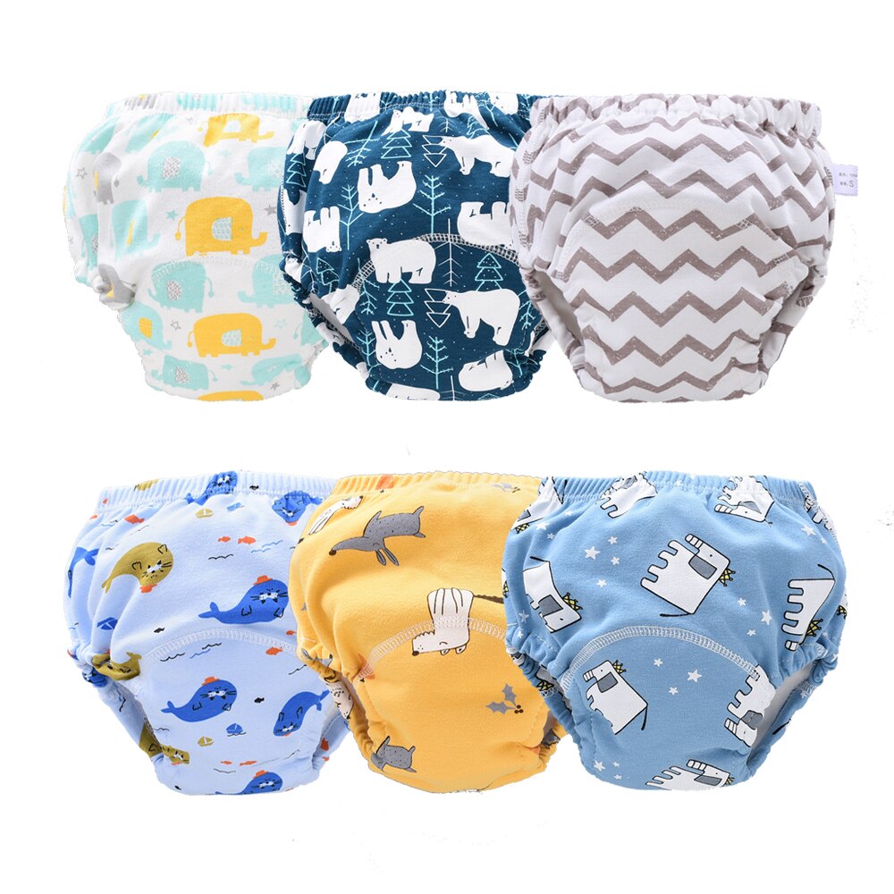 ORINERY 6 teile/los Tuch Windel Für Baby Mehrweg Baumwolle 6 Schichten Lernen Kleinkind Baby Ausbildung Hosen Waschbar Windel: C / 2-3 Jahre alt