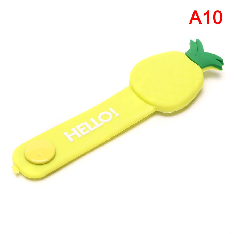 1pc niedliche kabelaufwickler mit frucht- und blumenmotiven, kabelorganisatoren, drahtschutz, markierungen: A10