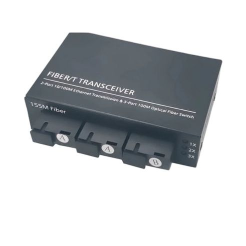 Fibra Optic Fiber óptica Media Converter Reverse POE 100M Fast 3Fo 2Lan Optical Switch Entrada E saida De Fibra ópticapara Cftv