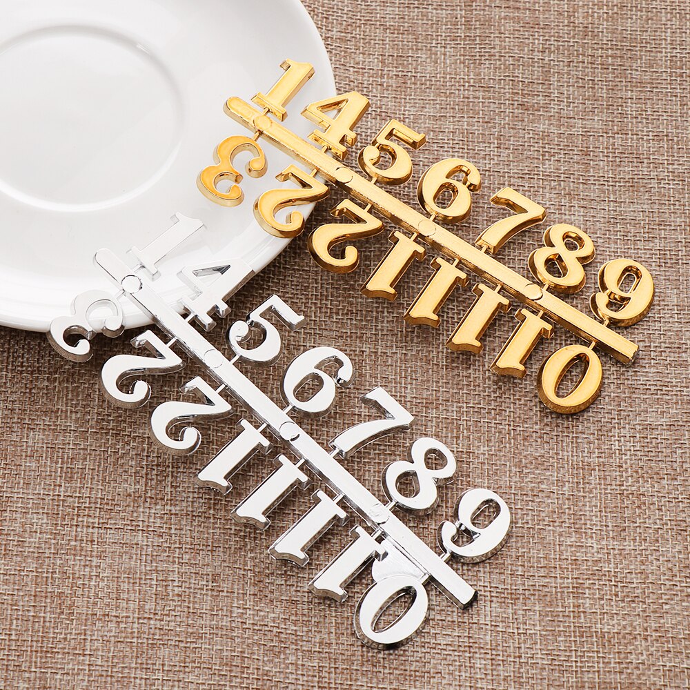 1SET BRICOLAGE Remplacement Numérique Gadget BRICOLAGE Réparation Restaurer les Anciennes Quartz Horloge Pièces Nombre Arabe Cloche Accessoires Chiffres