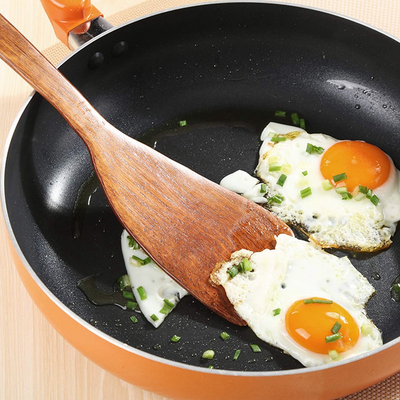 5 stykke træskeer, træskeer til madlavning af genanvendelige køkkenredskaber til træ sæt værktøjer til madlavning nonstick køkkengrej