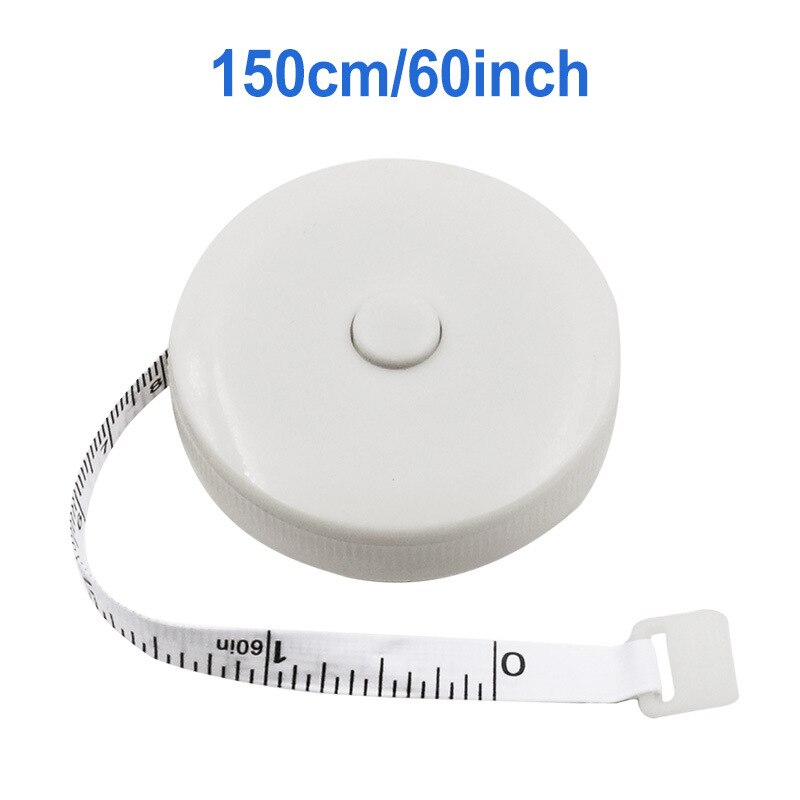 Regla de costura automática de 150cm/60 pulgadas, medidor de cinta métrica de costura, regla retráctil para medir el cuerpo, cinta métrica suave para costura a medida: Marfíl