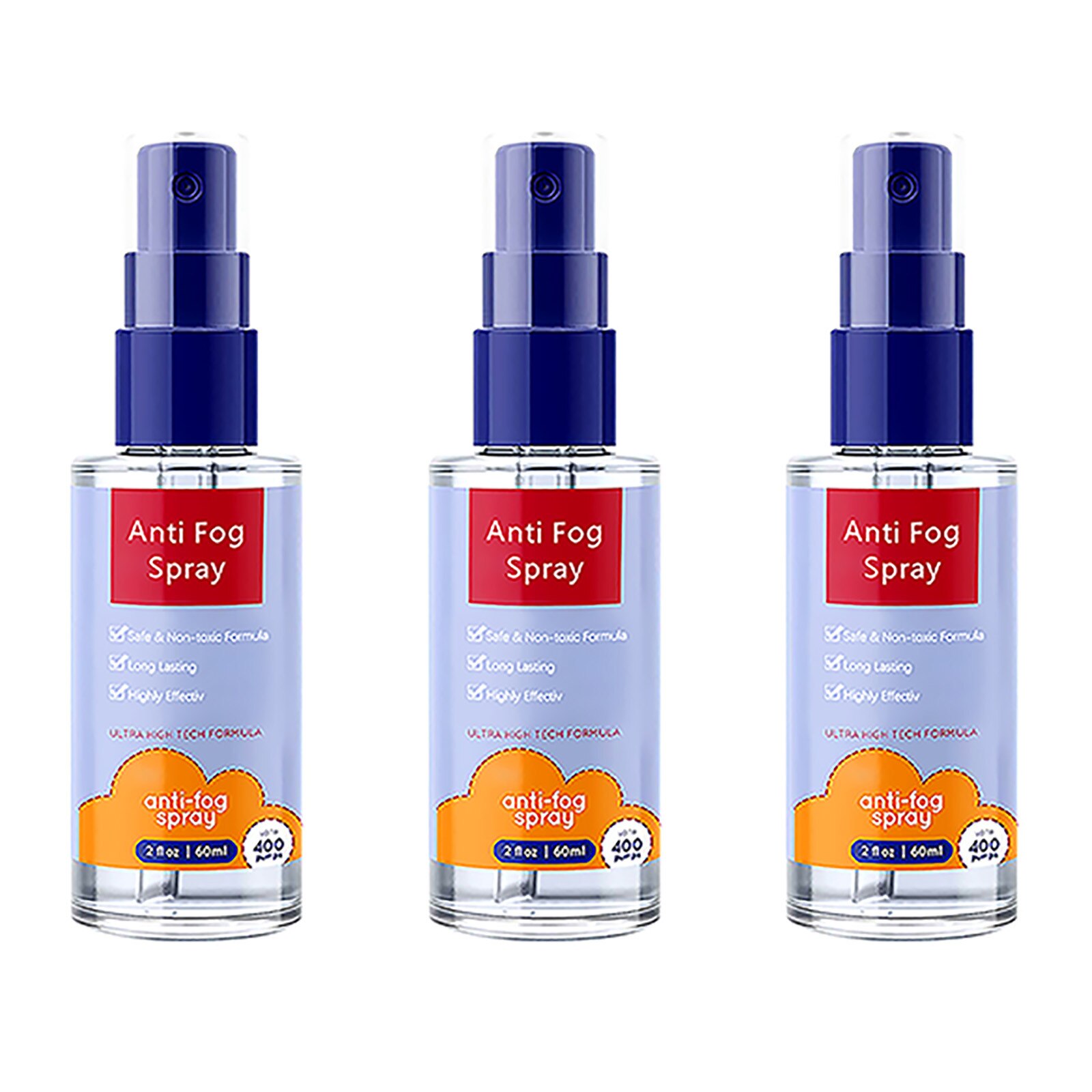 Spray antiniebla para coche, 180ml, evita la niebla para ventanas de cristal, espejos, gafas, tienda multifunción, agente antivaho, accesorios para coche: B