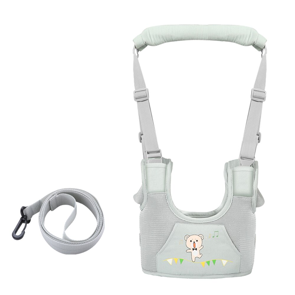 Corde d&#39;apprentissage pour bébé, ceinture de marche pour bébé, pour garçon et fille, Anti-chute, à double usage, corde de Traction artefact: Breathable Gray