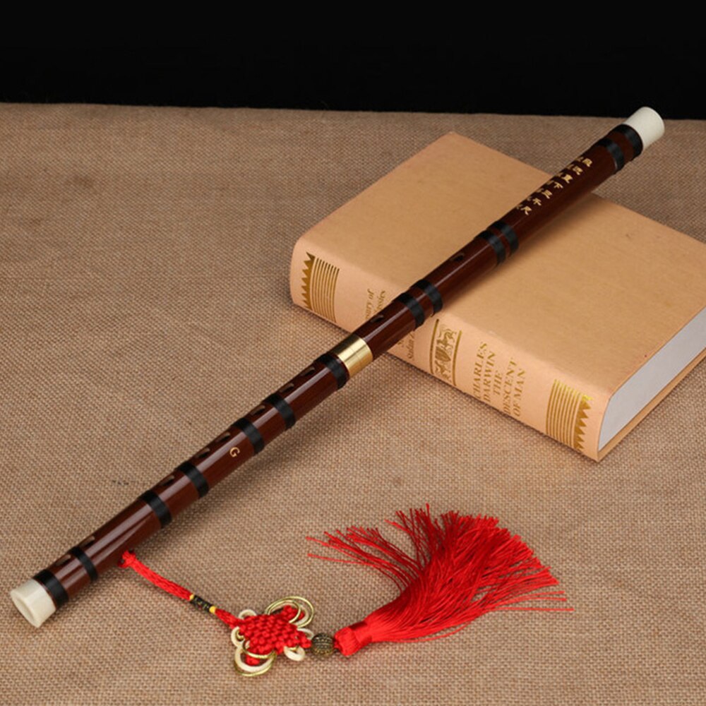 Bamboo Flute Fife Flute Traditional Chinese Musical Instrument Party Supplies Home Decoration for Party (G Patter