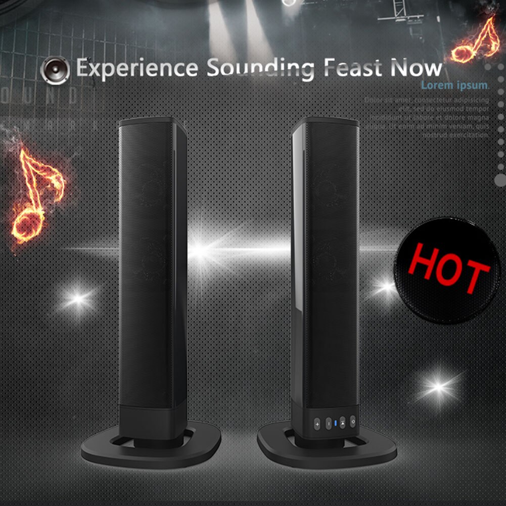 Theater Sound Blaster Support TF Card TV Electric Home Foldable Stereo Audio Bluetooth Speaker Portable Soundbar PVC Split