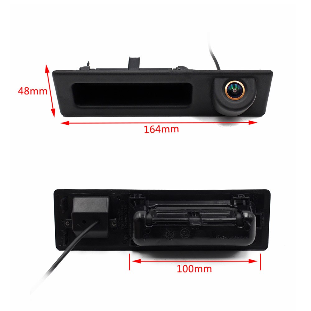 Kofferbak Handvat 1080P Fisheye Auto Achteruitrijcamera Voor Bmw 2 3 5 7 Serie X1 X3 X4 X5 f30 F32 F36 F10 F11 F25 F48 Parkeergelegenheid Reverse