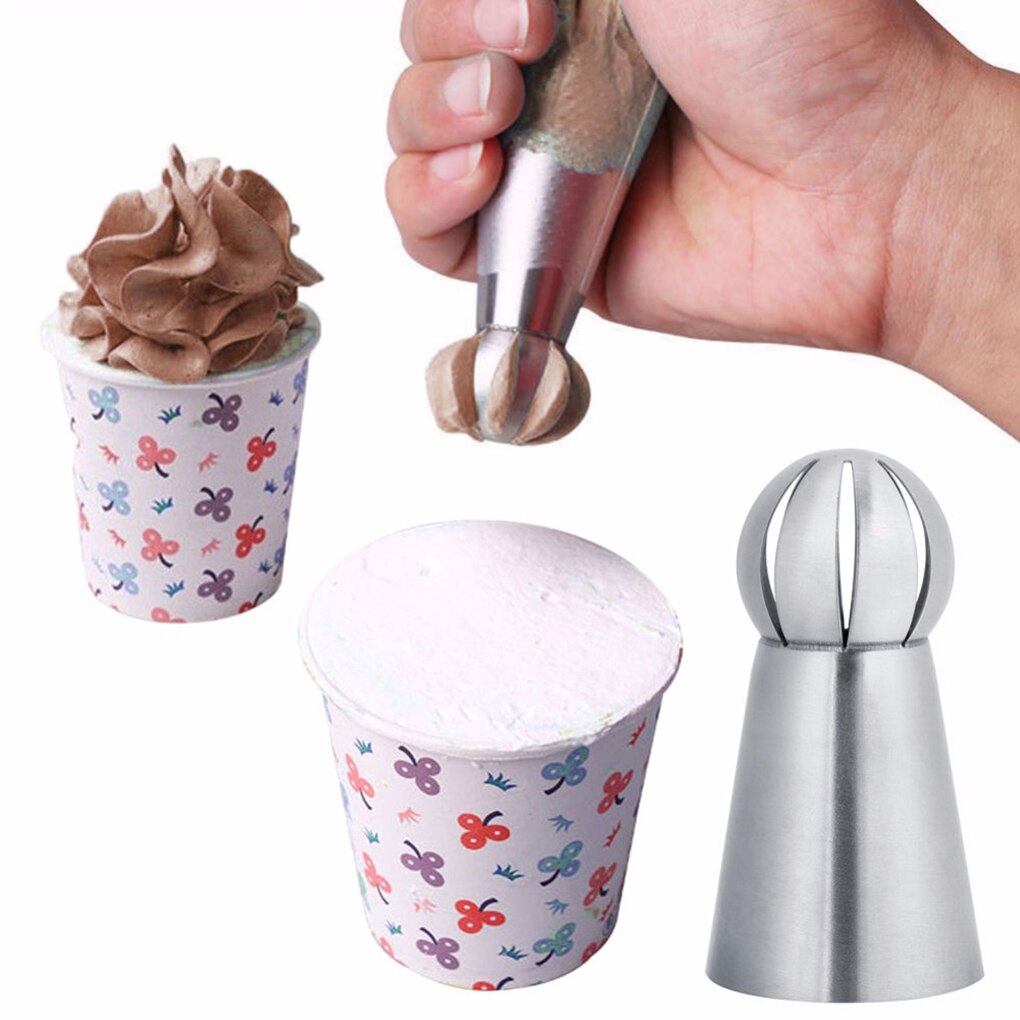 1 Pcs Russo Fiore Icing Piping Ugelli Consigli Cupcake Decorating Ugelli Tip Sfera Sfera Attrezzi Della Decorazione Della Torta Della Pasticceria Strumenti