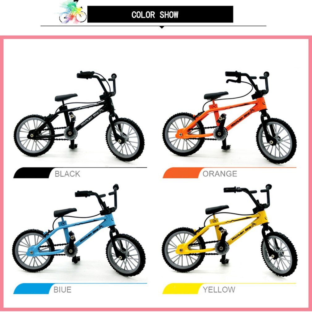 1 pz mini-dito-bmx Set ventilatori bici giocattolo lega dito bmx funzionale bambini bicicletta dito bici eccellente qualità BMX giocattoli regalo