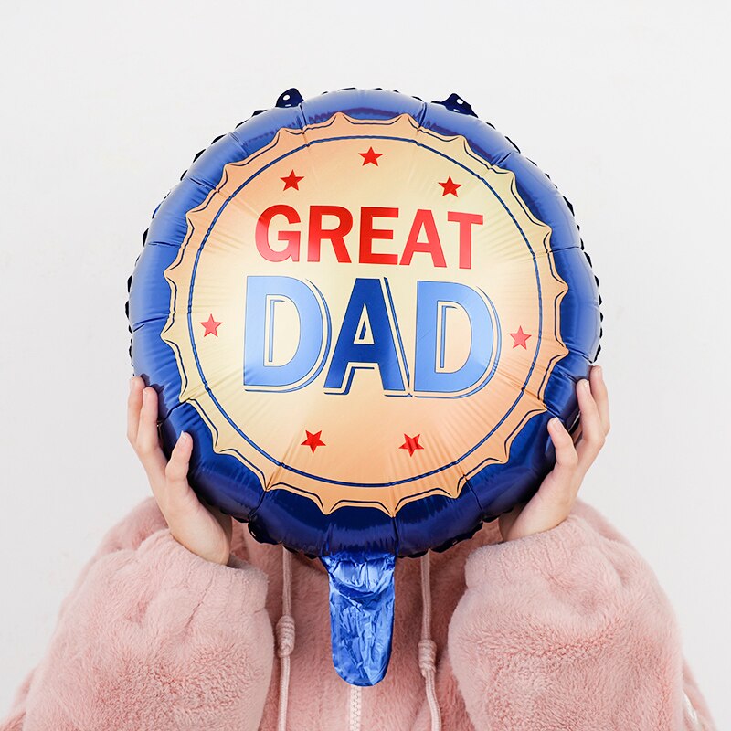 10Pcs 18Inch Engels Gelukkige Vaderdag Helium Globos Beste Vader Grote Vader Folie Ballonnen Vader Moeder Party decoratie