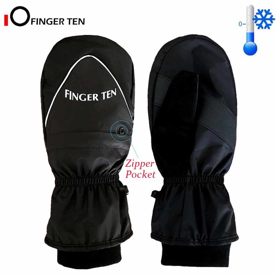 Thermal Pair Windproof Waterproof Winter Golf Gloves Mittens Anti Slip Grip Warm Cold Weather for Men Women