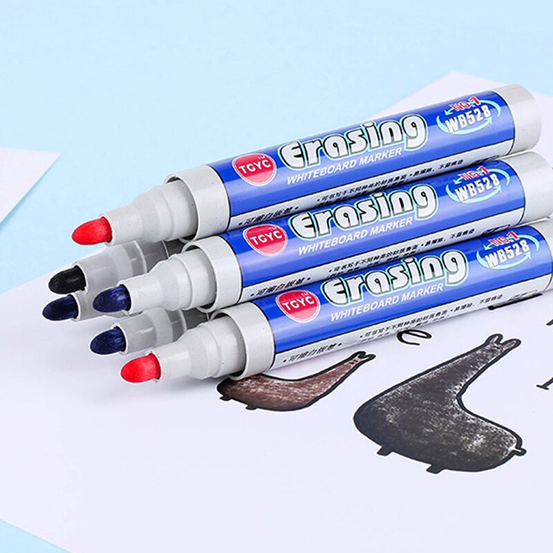 Marker Vilt Markeerstift Zwart Uitwisbare Whiteboard Voor Kantoor School Accessoires