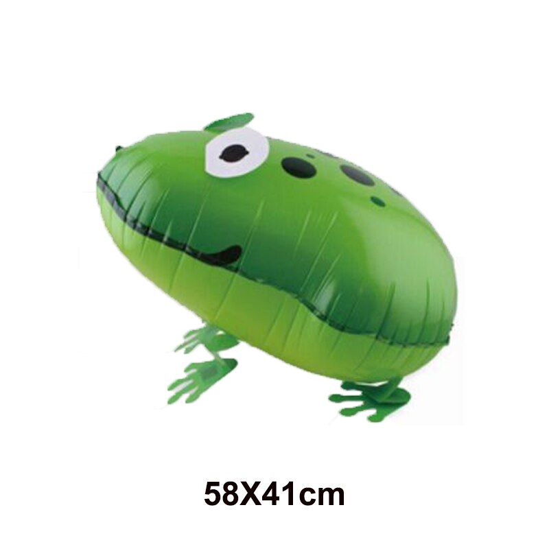 Walking Animal Helium Balloon Dog Panda Tiger Lion Pig Puppy Dinosaur Foil Ballon Happy Birthday Decor Baby shower Toy Air Globo: Light Green