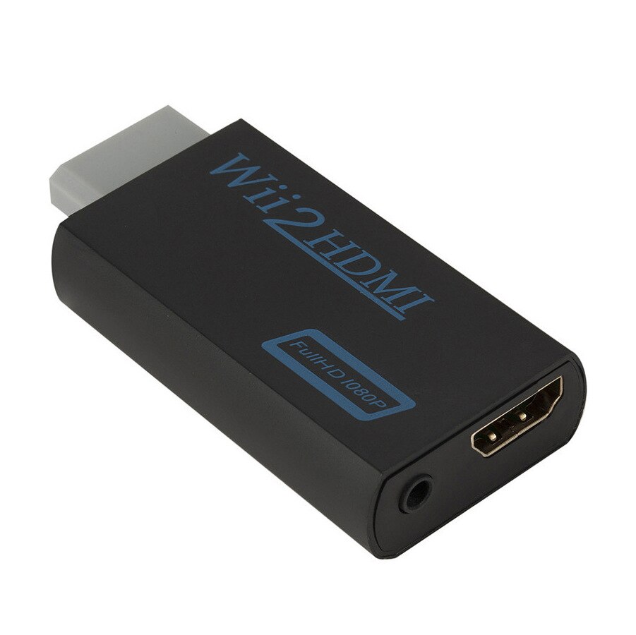 Wii to HDMI Transverter Wii to HDMI Adaptor Wii2hdmi High-definition Output Switcher: Black