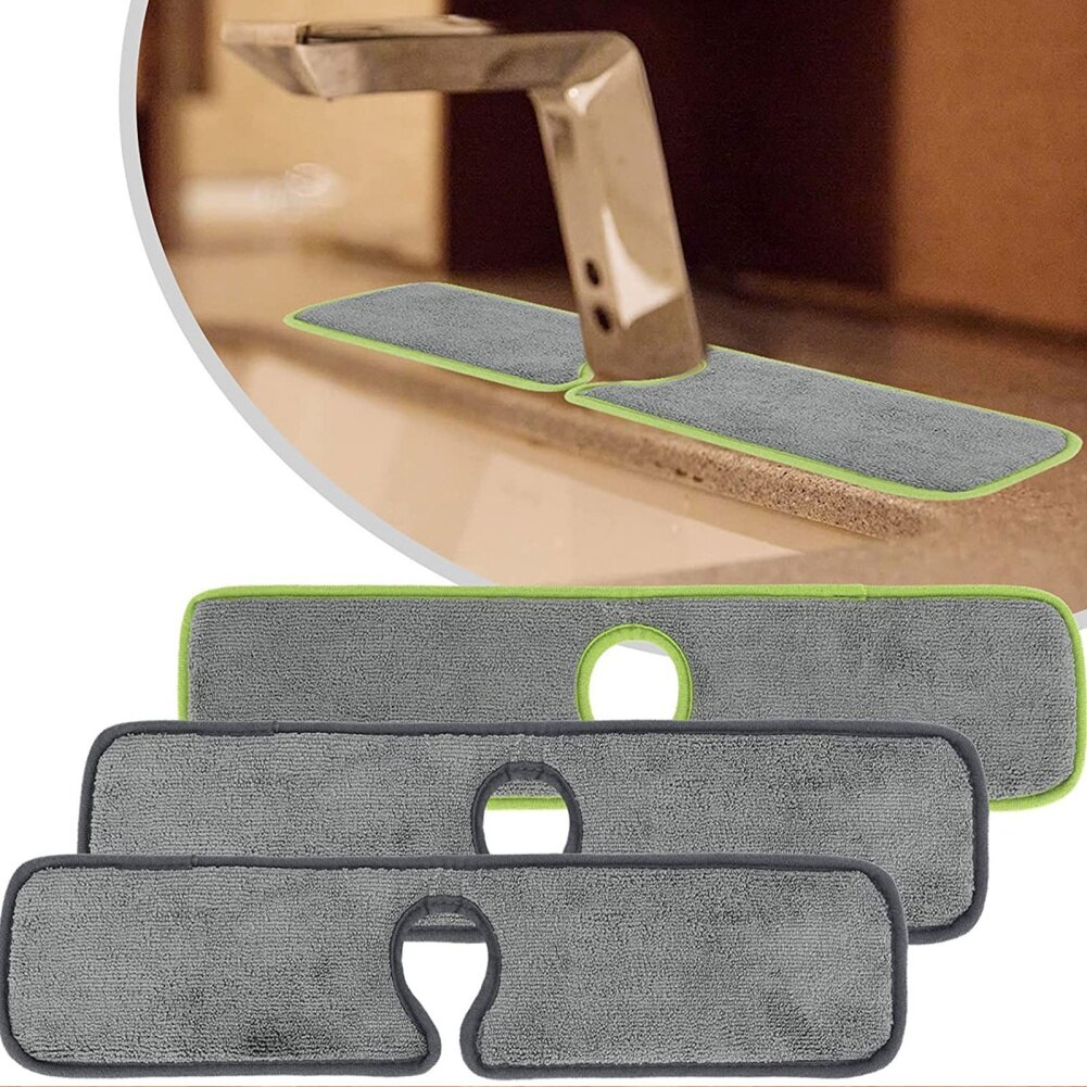 Kitchen Faucet Absorbent Mat Sink Splash Guard Microfiber Faucet Splash Catcher Countertop Protector Pad For Kitchen Bathroom
