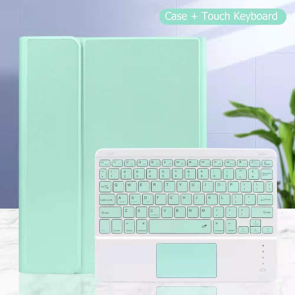 Rękaw ochronny klawiatura Bluetooth Teclado Touchpad dla iPad 9.7(2017/2018) Air2/Pro9.7 klawiatura bezprzewodowa iPad Teclado: Touchpad Green