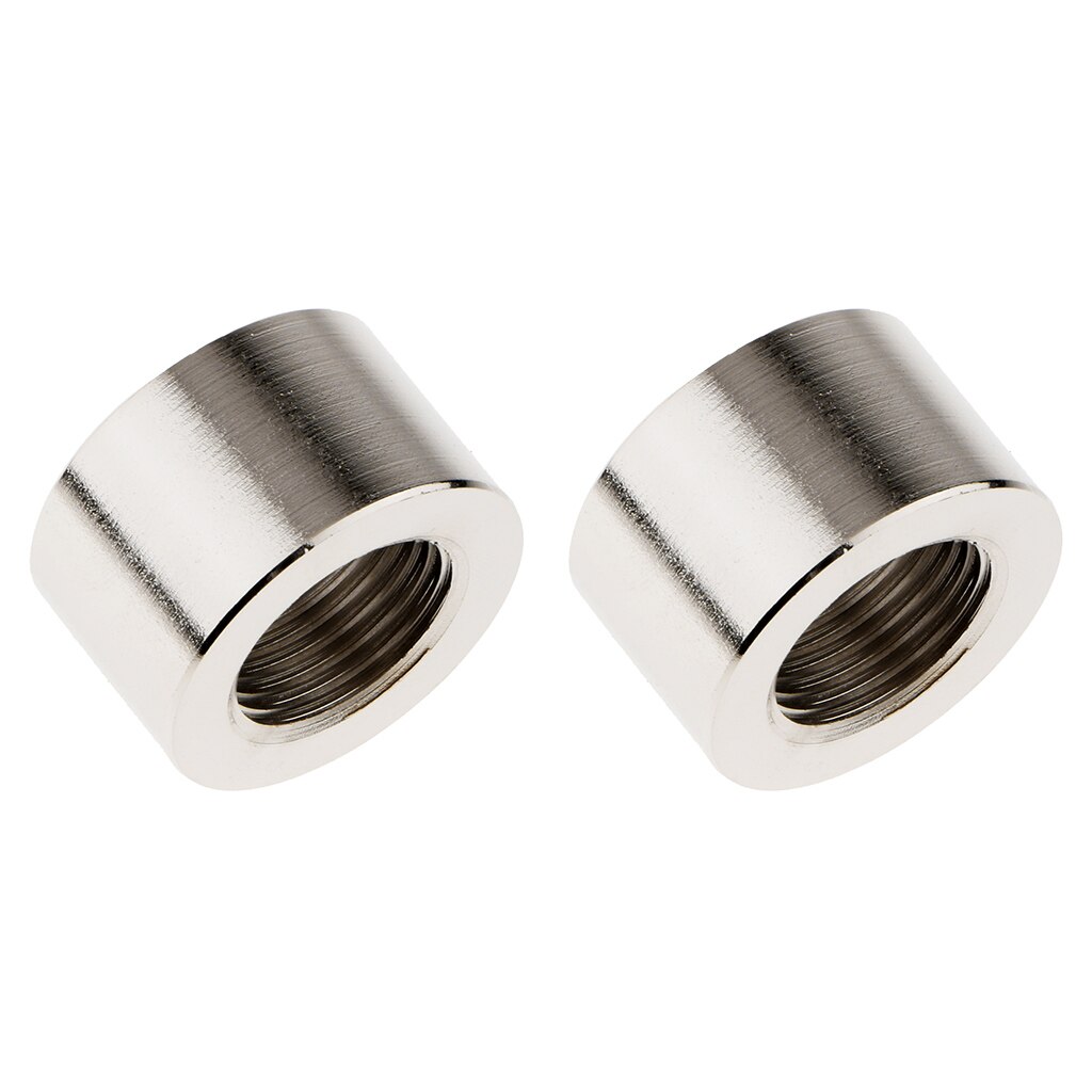 2 Pieces 304 Stainless Steel O2 Oxygen Sensor Exhaust Bung Nut M18 x 1.5mm