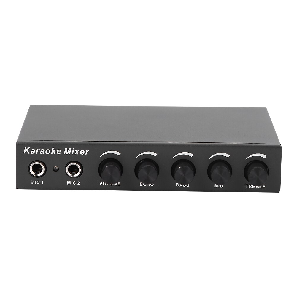Portable Audio Karaoke Mixer - 20Hz-20KHz Frequency Response - 6.5mm Mic Jack - 160x120x32mm