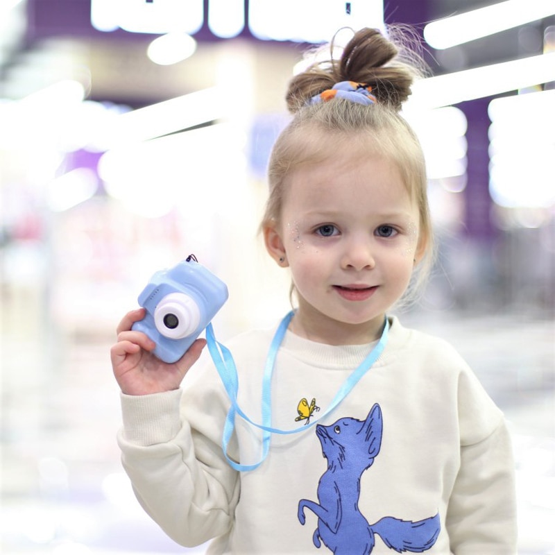 Mini Digital Camera Toys for Children Photography Props 2 Inch HD Screen Chargable Camera Electronic Toys Baby Birthday