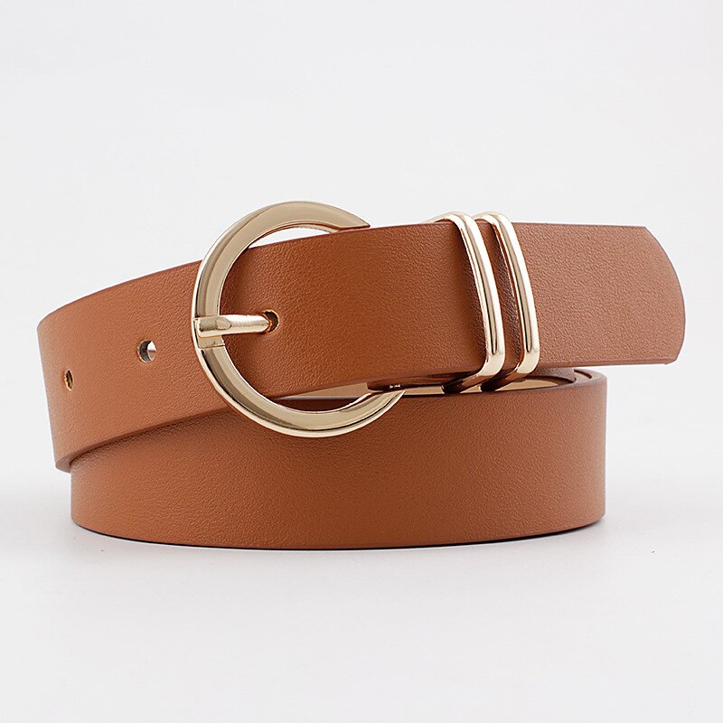 Female Black Brown White Pink Wild Trouser Women's Belt Cowgirl Western Belts for Women Cintos De Mujer: Camel