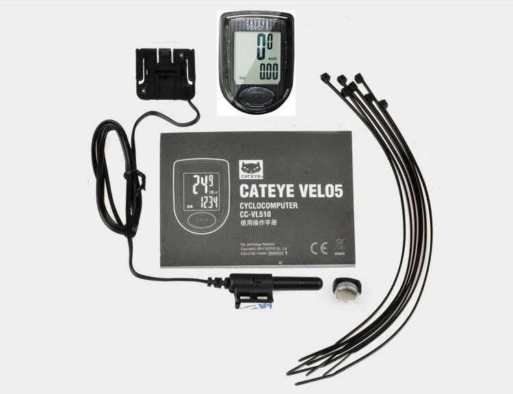 Cateye velo 5 velo 7- mountainbike computerhouder, pk garmin / bryton 310 330