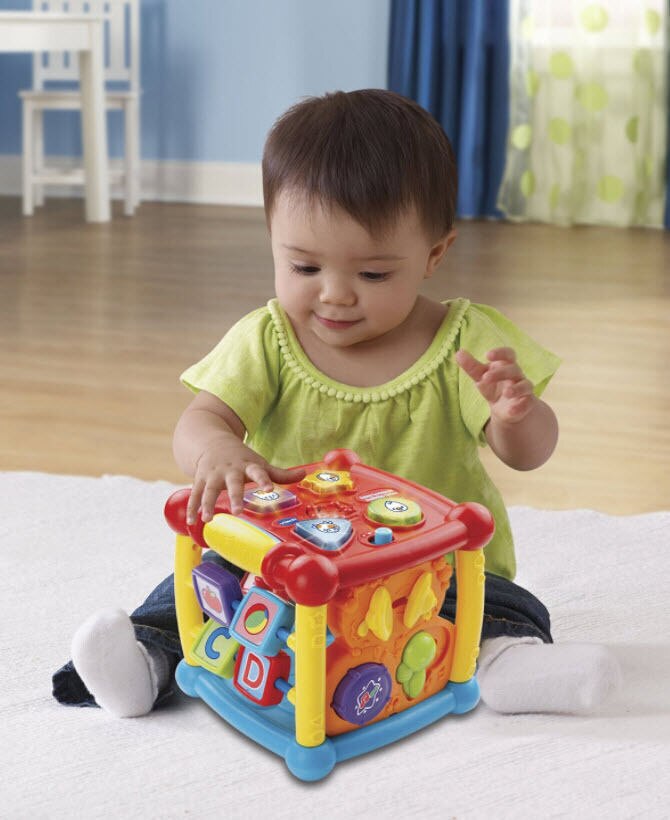 Juguetes educativos para niños de 2 años, cubo divertido de aprendizaje